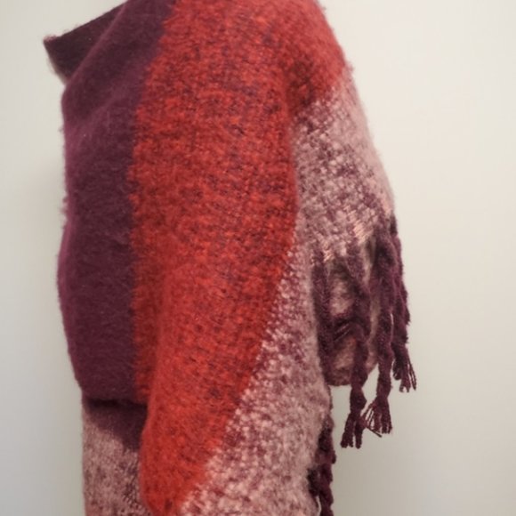 NWT STEVE MADDEN COLOR BLOCK WOVEN SCARF - Picture 4 of 4